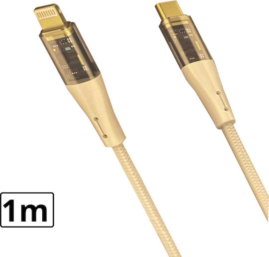KLGO S-69 USB-C to Lightning Cable 20W Λευκό 1m (109029)