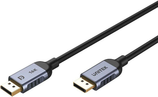 Unitek Кабел DisplayPort мъжки - DisplayPort мъжки 2м Черен