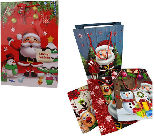 Christmas Gift Bag 31x40 cm 12 Pieces (Various Designs)