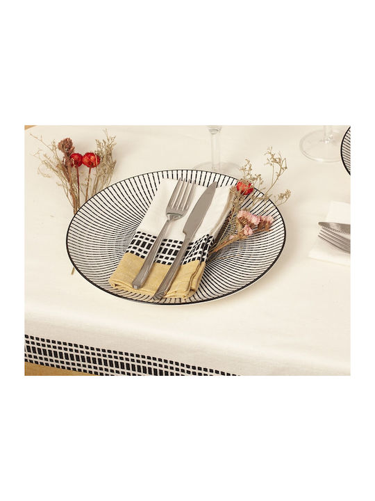 Atmosphera Πετσέτα Φαγητού Βαμβακερή Σετ 2τμχ Dolly Mustard Yellow 40x40εκ.