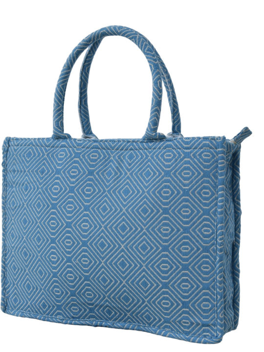 Women's Bag Tote Hand Blue