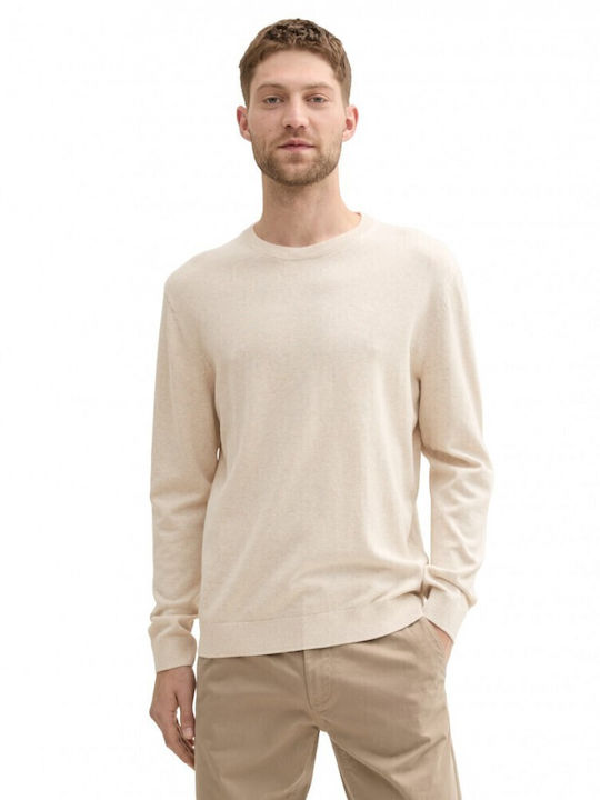 Tom Tailor Basic Πουλόβερ Μπεζ