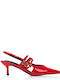 Pumps mit Riemchen & mittelhoher Absatz Rot