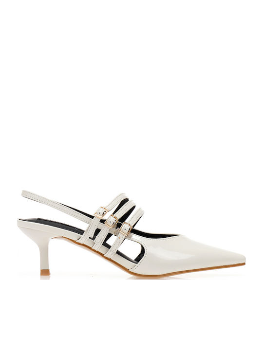 Tsoukalas Pumps mit Riemchen & mittelhoher Absa...