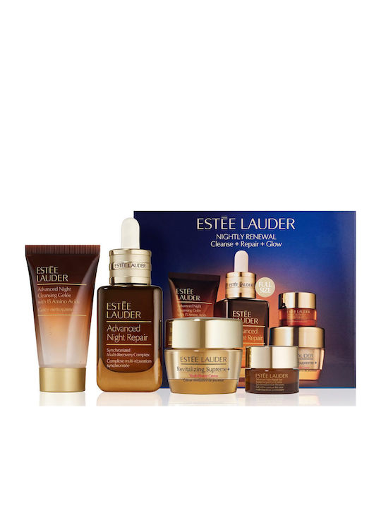 Estee Lauder Nightly Renewal Комплект за грижа за кожата за Против стареене 4бр