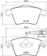 Hella Brake Pad Front for Volkswagen Touareg