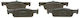 Bosch Brake Pad Front for Dacia Logan / Logan MCV / Sandero Renault Clio / Thalia / Twingo