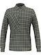Fanes Long Sleeve Flannel Checked Shirt Shadow Dark Olive
