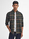 Barbour Long-sleeved Denim Shirt Checked Olive