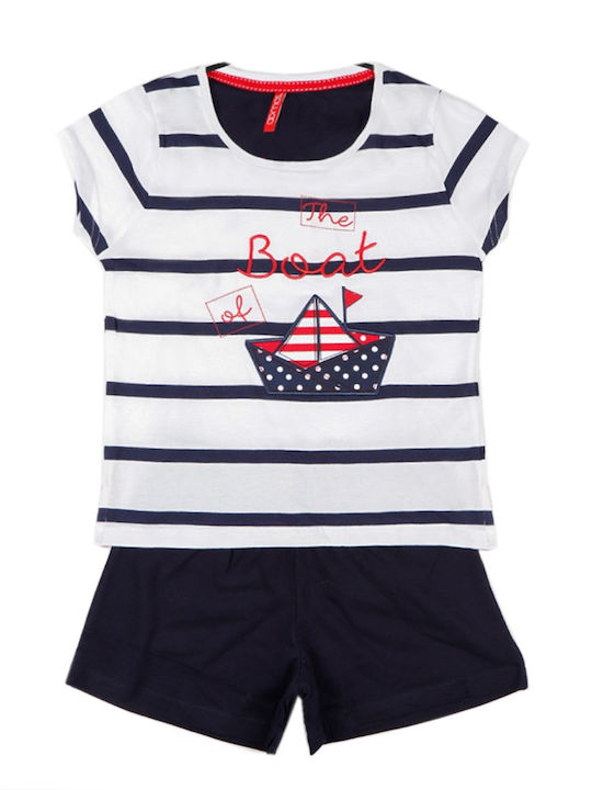 Admas Kinder Schlafanzug Sommerlich Blau Admas Kinder Schlafanzug Sommerlich Blau