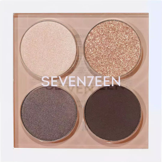 Seventeen Vibrant Eyes Lidschattenpalette in fester Form 08 Grey Secret 7.6gr