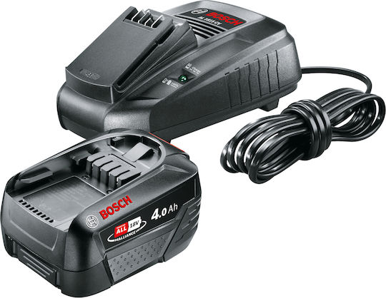 Set de pornire Bosch 18 V + Baterie 4 Ah + Încărcător Al 1815 Cv