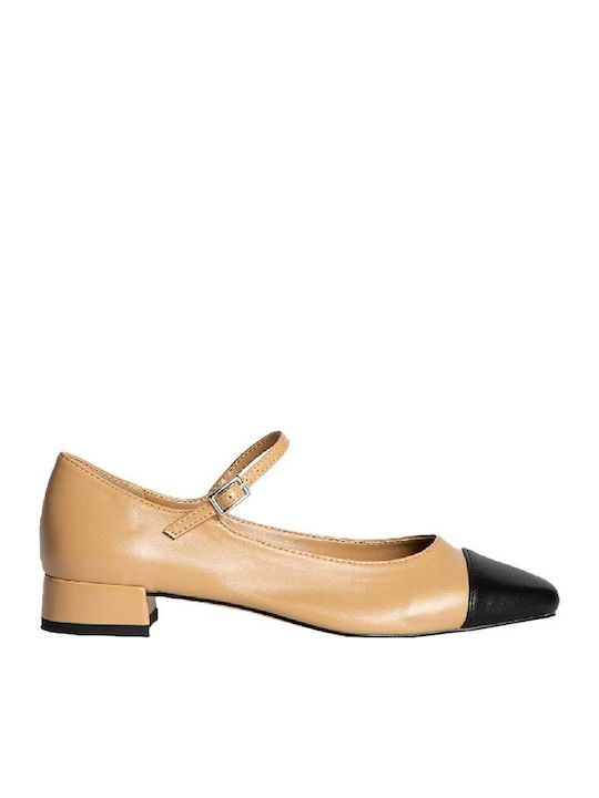 Corina Damen Ballerinas Camel