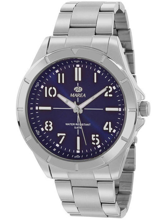 Marea Herrenuhr Batterie mit Silber Metallarmband