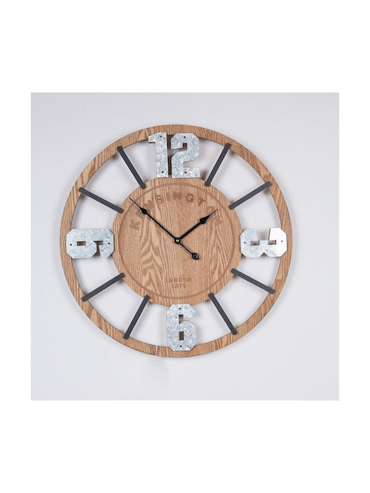 Ceas de Perete Lemn Bronz 60x5cm