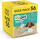 Rispet Rispet Absorbent Floor Pads Pets 60x60 14x4= 56 Pieces Box Dog Floor Diapers 60x60cm 56pcs