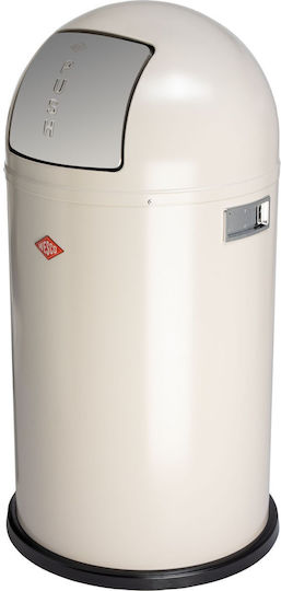 Wesco Wesco Pushboy Mülleimer Kunststoff Beige 50lt