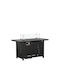 Thermogatz Tg Wide 110h75 Τζάκι Εξωτερικού Χώρου Μεταλλικό Μαύρο 109x56x75cm