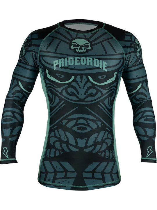 PrideOrDie Long Sleeve Shirt POD238 for Jiu-Jitsu Black