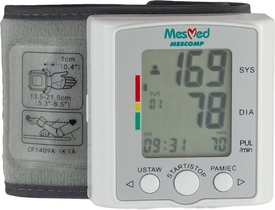 Mescomp MM 204 Digital Blood Pressure Monitor Wrist with Arrhythmia Detection