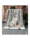 Blanket Cot Velvet Gray 100x130cm.