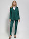 Damen Stoff Hose Green