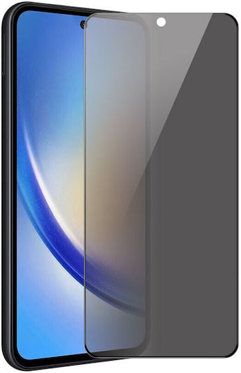 Samsung Full Face Tempered Glass Μαύρο (Galaxy A35)