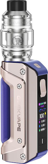 Geek Vape Aegis Solo 3 Box Mod Kit 5.5ml με Ενσωματωμένη Μπαταρία 3000mAh Golden Blue