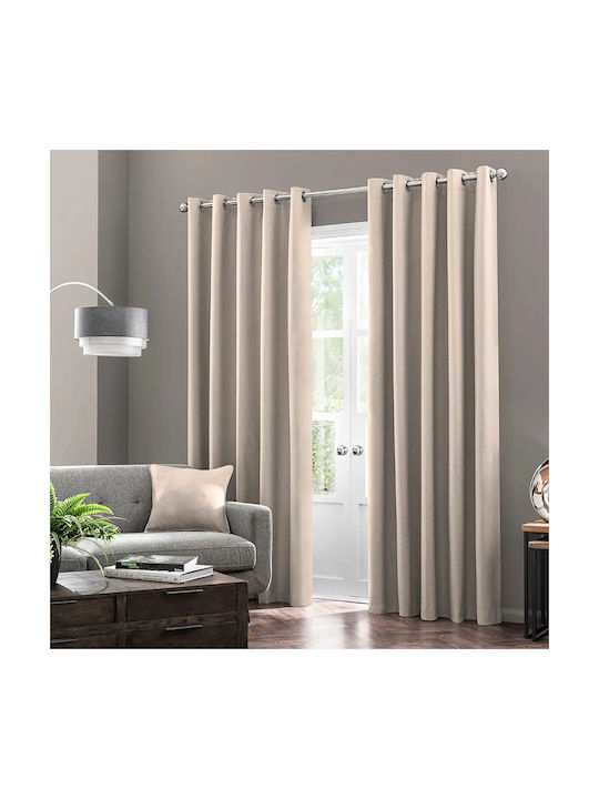 My Home Luxury Κουρτίνα με Τρουκς Paris Taupe 2...