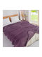 My Home Luxury Κουβέρτα Fleece Μονή 160x220εκ. Λιλά MRS-06