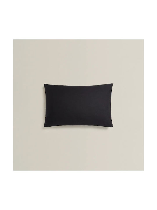 My Home Luxury Pillowcase Set Black 50x70cm.