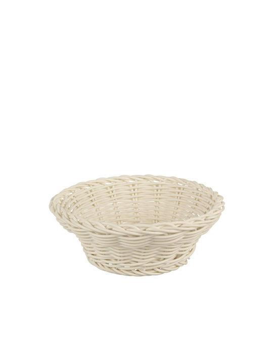 Bizzotto Decorative Basket Wicker Ecru 20x7cm
