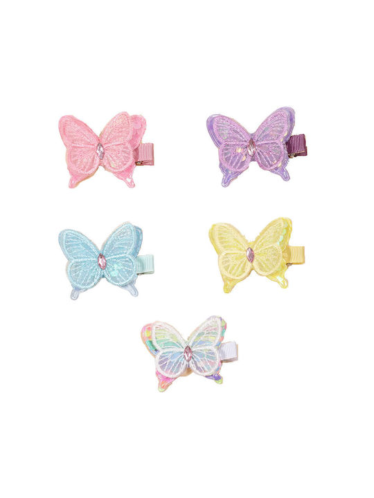 Butterfly Sequin Hair Clip Yellow