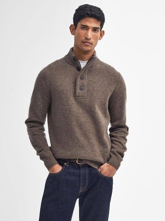 Barbour Langarm-Pullover Brown
