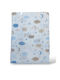 Babydom Kuscheldecke Sea Blue and Beige Blau