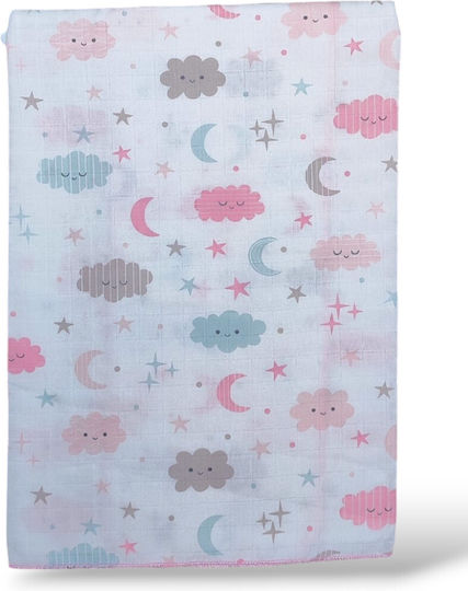 Babydom Прегръщаща Пелена Pink and Mint Зелен