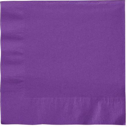 Large Napkins Amethyst 16.5cm X 16.5cm Creative Converting 50 Pieces