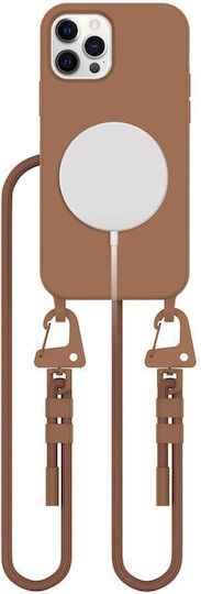 Tech-Protect Magnecklace Back Cover Σιλικόνης Καφέ (iPhone 12 / 12 Pro)