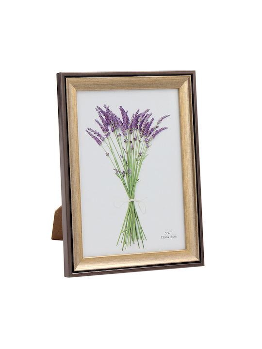 Keskor Plastic Photo Frame Brown Gold