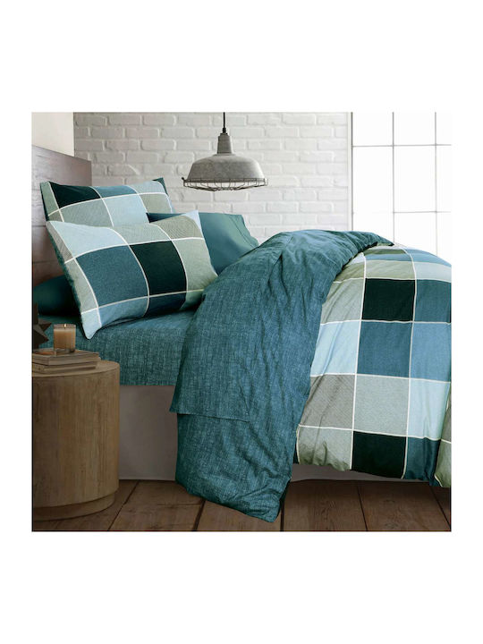 Espree Naty Σετ Σεντόνια King Size 280x270εκ. Blue (4τμχ)