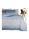 Espree Duvet Cover Set Cotton Single with Pillowcase 160x240 Kiris Blue