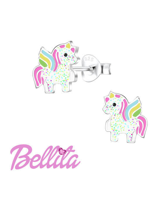 Cercei Fetite Hipoalergenici Studs Unicorni Din Argint