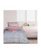 Das Home Kids Duvet Cover Single with Hollowfiber Filling Moon Princess Grey, Pink 160x220cm