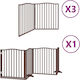 Vidaxl Hundegitter faltbar 10 Paneele 800cm Pap...