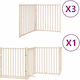 Faltbare Hundegitter-Trennwand 10 Paneele 800cm...