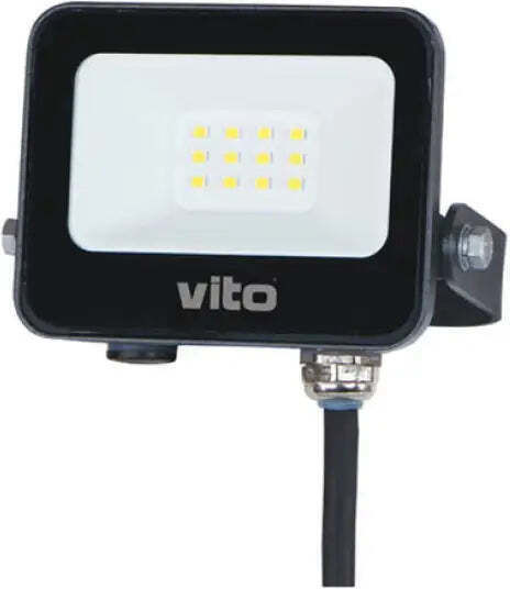 Vito Στεγανός Προβολέας LED 10W Ψυχρό Λευκό 6000K IP65