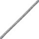 Round Lace Small Rhombuses Lurex Silver 0.5cm Meter