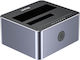 Unitek Dockingstation für 2 Festplatten SATA 3.5" mit USB-C Verbindung
