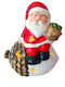 Illuminated Santa Claus Red 2pcs