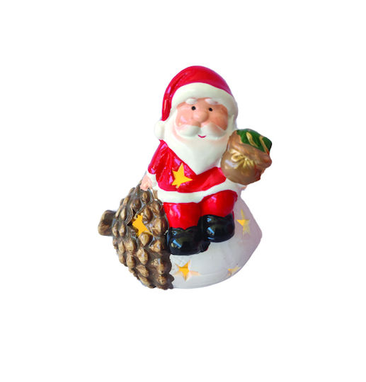 Illuminated Santa Claus Red 2pcs